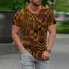 Nueva ropa de verano para hombre, venta al por mayor, moda para hombre, camiseta holgada de manga corta personalizada con estampado de tatuaje digital 3D