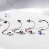 Piercing Labial Garra de Dragão em S Aço Inoxidável Argola para Hélice Auricular Joias Labiais Multicoloridas Nova Fábrica Atacadista Transfronteiriça Direta Joias para Piercing