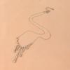 Nuevo Estilo Frío Ins Europeo y Americano Todo Fósforo Collar de Lava Diseño para Mujer Sentido de Diseño Lujo Ligero Cadena para Suéter Personalizada de Nicho B164