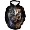 Sudadera Casual de Moda Europea y Americana Nueva Transfronteriza Otoño 2024 con Estampado 3D para Hombre y Mujer