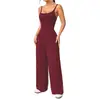 Amazon 2026 Primavera/Verano Estilo Callejero Moda Femenina de Moda Mono de Tirante Fino Cintura Alta