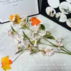 Filme 3D Jasmim Pequeno, Atacado Exclusivo de Flores Artificiais para Exportação, Decoração de Salão de Casamento com Jasmim, Enfeites para Casa, Adereços para Fotografia