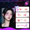 Festival de Música Carnaval Tatuagem Facial Imitação Adesivo à Prova d'Água e de Suor Divertido e Fofo Blush de Celebridade da Internet Maquiagem Vibrante para Performance