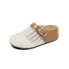 Sandalias de plataforma gruesa, que aumentan la altura, de punta cerrada, sin cordones para mujer, para uso exterior en verano, nuevo modelo 2026, sandalias de malla tipo Birkenstock, fáciles de poner