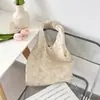 55302 Bolso de Lona con Gradiente Floral Azul Claro Lazo de Encaje Estilo Artístico Femenino Para Clase Viaje Bolso de Hombro
