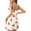 E-commerce Transfronteiriço Europeu e Americano Temu Camisola Sexy Feminina Sem Costas Verão Fina Pijama Roupa de Casa Venda Direta da Fábrica Atacado
