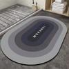 Alfombrilla de baño con tecnología de tela, absorbente, antideslizante, de secado rápido, de goma, venta al por mayor