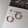 Nuevos Pendientes de Aro Mobius, Pendientes Sencillos de Estilo Frío de Plata S925, Pendientes Elegantes, Geométricos con Estilo, Ropa de Trabajo