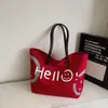 Bolsa Cruzada de Estilo Relajado y Perezoso Retro de Gama Alta de Nicho Nueva para Otoño e Invierno, Bolso Tote Versátil Ligero para Mujer