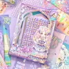 Nuevas Pegatinas de Diseñador de Joyas Niña Linda Pegatina de Diamante Hecha a Mano Material Caja de Pegatinas para Vestir Escena