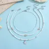 Nuevo Collar de Conchas de Múltiples Capas Estilo Bohemio de Amazon para Mujer Cadena para Clavícula con Cuentas de Arroz