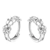 Pendientes de Pétalos Dulces Estilo Coreano, Clips para Orejas de Trébol de Cuatro Hojas de Plata, Pequeños y Delicados, Realzan la Apariencia del Rostro, Hacen que la Piel Luzca Más Clara, Accesorios Versátiles para las Orejas