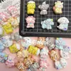 Mini Conejo Oso de Dibujos Animados Resina DIY Pegamento de Crema Pasador Diadema Accesorios de Joyería Hebilla de Zapato Imán de Refrigerador Material