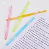 Clipes de Encadernação Plásticos Espessos de Duas Furações Tiras de Encadernação Plásticas Transparentes Coloridas Clipes de Encadernação para Perfuração de Documentos de Folhas Soltas