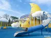 Conjunto Grande de Escorregador de Aço Inoxidável para Exterior, Equipamento de Playground Personalizado para Jardins de Infância e Comunidades Infantis