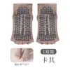 Calcetines Cortos de Yoga Abiertos Personalizados, Calcetines Cortos de Verano Absorbentes de Sudor y Transpirables, Calcetines de Yoga Profesionales de Cinco Dedos para Mujer, Calcetines de Pilates