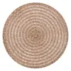 Posavasos Huecos Tejidos de PP y Yute, Manteles Individuales Aislantes de Calor Estilo Natural, Protecciones de Escritorio, Forma Redonda, Disponibles para Dropshipping