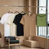 Camiseta Versátil de Manga Corta para Hombre de Lujo Ligero 230g Hilo de Algodón Peinado de Fibra Larga Bolsa de Regalo Cuello Redondo 12211