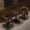 Café com Arte em Ferro Retrô Booth de Parede Sofá Speakeasy Restaurante Ocidental Cadeira em A Suporte para Panela Quente Conjunto de Mesa e Cadeira para Restaurante