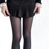 Medias finas estilo JK japonés Sweet Diamond jacquard blanco leche anti-gancho seda deseo puro para niña medias bottoms negros
