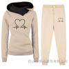 Comercio exterior transfronterizo otoño e invierno nuevo traje deportivo con capucha y forro polar pantalones de suéter de mujer ropa de mujer al por mayor