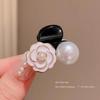 Pinza Mini Camelia Vintage Pequeña para Agarre para Flequillo de Mujer, Pinza para Cabello Roto, Pinza para Cabello de Princesa, Tocado, Pinza Lateral, Pinza para Flequillo de Mujer