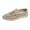 Zapatos Planos Transfronterizos Europeos y Americanos de Tallas Grandes, Mocasines, Zapatos sin Cordones para Mujer, Versátiles Europeos al por Mayor Tallas Grandes