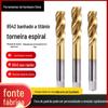 Torneira espiral banhada a titânio 6542, torneira de aço rápido, máquina HSS, torneira, fornecimento direto da fábrica