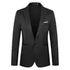 Estilo popular para hombre, casual, estilo coreano, corte slim, de un solo pecho, un botón, para jóvenes, blazer de primavera/otoño
