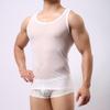 B102 Chaleco para Hombre Verano Malla Malla Transpirable Delgada Chaleco Deportivo Sexy Camiseta Base