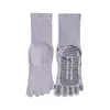 Calcetines de yoga, calcetines específicos para Pilates, calcetines nuevos antideslizantes de cinco dedos con suelas de silicona, calcetines deportivos de media pantorrilla, calcetines para fitness en interiores