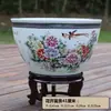 Tanque de Peces Grande de Cerámica para Sala de Estar, Tanque de Loto, Tanque de Agua Doméstico Jingdezhen al por Mayor, Tanque de Piso Extra Grande para Koi