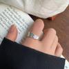 Anillo sencillo de plata 925, anillo que no se decolora, diseño de nicho, sensación de estilo ins, joyería simple, anillo de plata esterlina de alta gama, venta al por mayor para mujeres