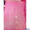 Poliéster Total Listrado Moda Renda Lantejoula Bordado Escolha Multicolorida Banquete Vestido de Noite Roupa Saia Tecido de Malha Vestido de Casamento