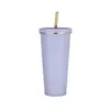 2024 Novo Copo com Canudo de Aço Inoxidável 710ml Tampa de Abertura Grande Copo para Milk Tea Pérola Capacidade Grande Personalizável Copo de Água Térmico
