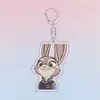 Zootopia Nick Raposa Judy Acrílico Ultra-Transparente Mochila de Alto Valor Pingente Fofo Presente Mercadoria