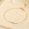 Pulseira de Prata Esterlina 925 Ultra Fina com Três Pedras de Diamante Brilhante para Mulheres, Joia Simples de Diamante em Uma Fileira, Acessório Versátil Estilo Ins de Luxo Leve Empilhável