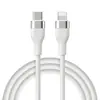 Cable de datos de silicona USB tipo C transfronterizo, carga rápida, compatible con carga rápida Apple, cable de carga rápida para teléfono móvil engrosado