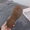 Talla 27-32 2026 Sandalias para Niña de Cuero Ultra-Fibra con Punta Cerrada, Estilo Coreano, Suela Suave, Sandalias de Moda de Venta Caliente 5748