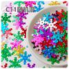 Lantejoulas de floco de neve de 20 mm acessórios para roupas de palco joias vestido de natal miçangas DIY feito à mão materiais para joias
