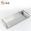 Estante de baño de acero inoxidable de una sola capa directo de fábrica montado en la pared estante de almacenamiento para cocina baño perforado