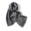 Bufanda de cachemira para mujer, de color liso, con protección para el cuello, cálida, de punto largo y grueso, sencilla y combinable.