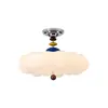 Lámpara de Restaurante de Color Dopamina Estilo Diseñador Memphis Lámpara para Habitación Infantil Dormitorio Protección Ocular Estilo Crema Francés Candelabro