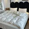 Caja de Regalo de Hilo de Algodón Coreano Juego de Cuatro Piezas Juego Suave de Algodón Burbuja Estilo Coreano Ropa de Cama Funda de Edredón de Dibujos Animados Sin Costuras Dropshipping