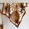 Bufanda Estampada Advanced Sense Chal de Figura Geométrica Sarga de Seda Cuadrado Grande 90cm Pañuelo para la Cabeza Protector Solar de Viaje Otoño e Invierno Mujer