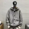 Novo Suéter de Tricô com Capuz Cardigan Outono e Inverno para Homens e Mulheres, Estilo Old Money, Solto e Quente