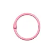 Argola para livro de 3cm, argola aberta esmaltada de cor doce, fecho de mola, acessório para corrente de celular, argola de chaveiro, pingente para boneca