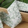 Borda dos dentes impressão floral dupla cinto de laço material para acessórios de cabelo DIY chapéu de palha presente decoração de flor renda fita