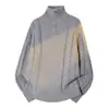 Suéter de Punto de Cuello Alto Medio para Hombre Tallas Grandes Otoño e Invierno Estilo Nuevo Moda Sencilla Estilo Holgado Perezoso Suéter Cálido
