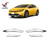 Adequado para Toyota 23 Prius farol modificado decoração tira brilhante galvanizada acabamento especial Prius série 60